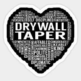 Drywall Taper Heart Sticker